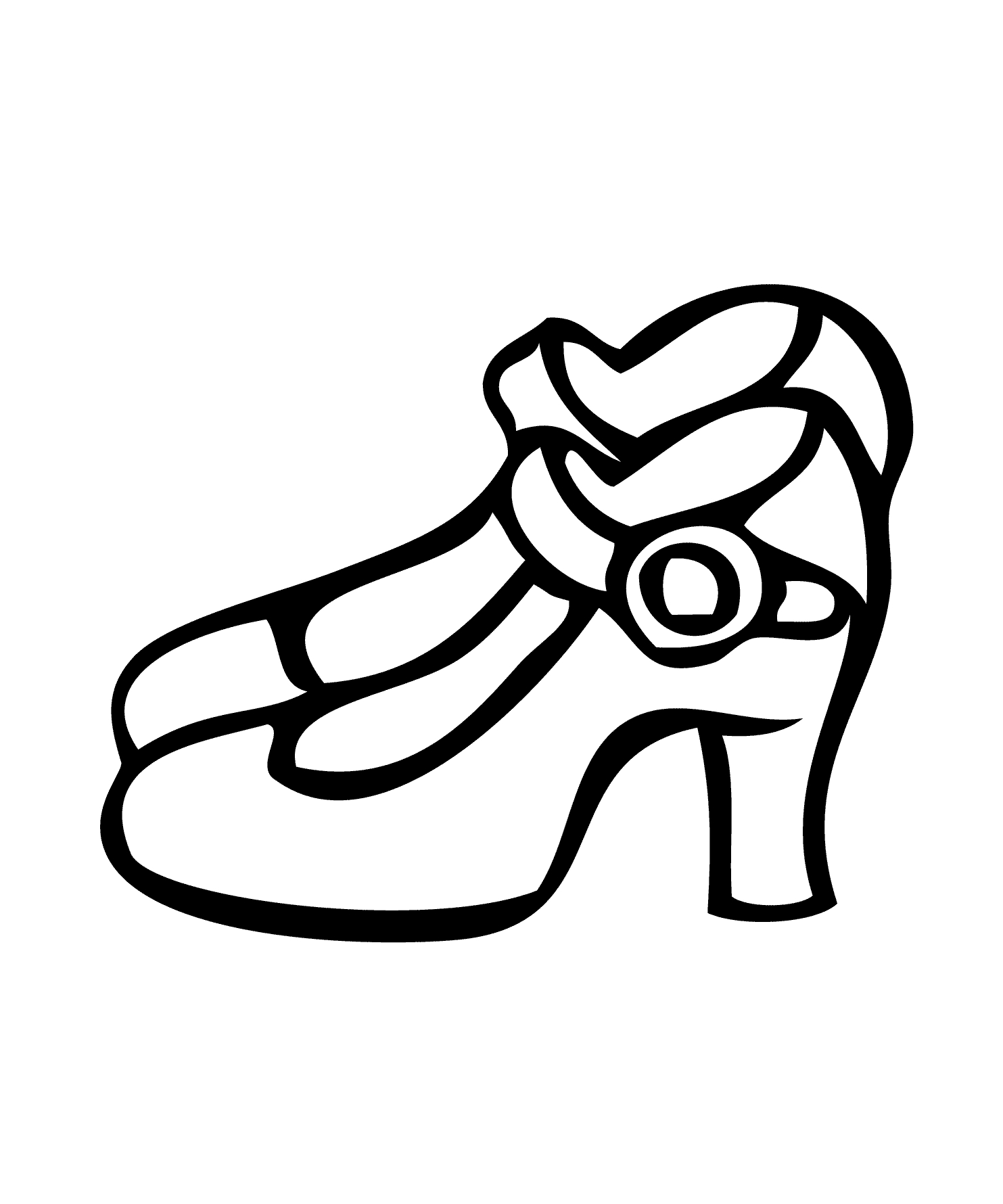 Printable Shoe Coloring Pages