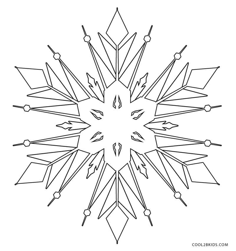 Coloring Pages Of Snowflakes