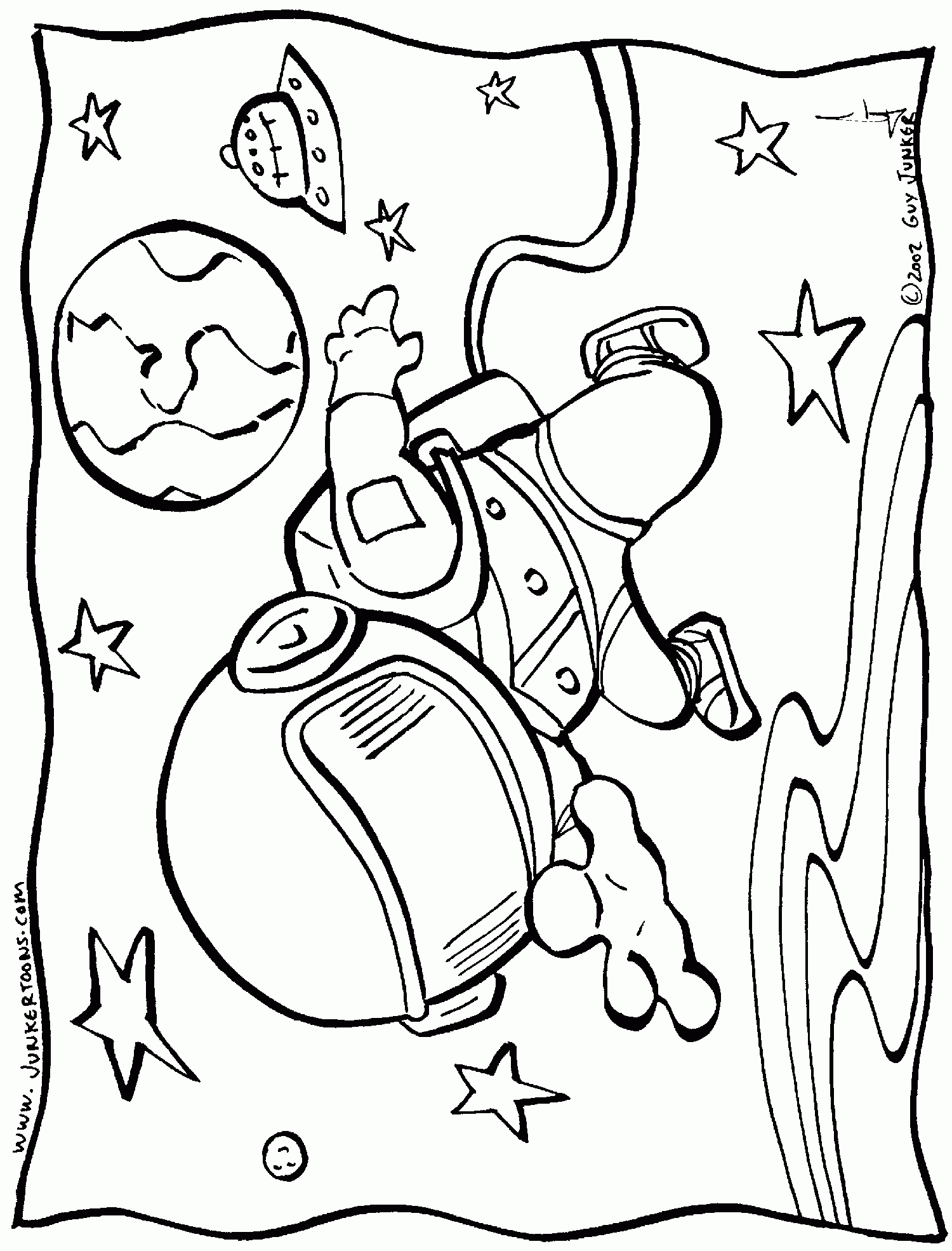 Printable Space Coloring Pages