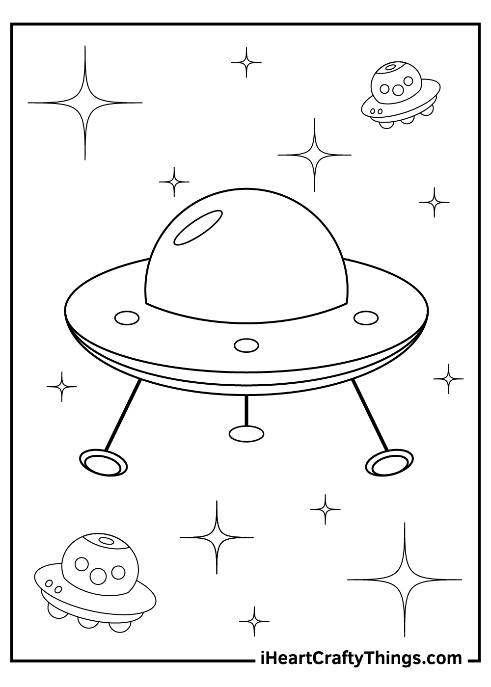 Printable Spaceship Coloring Pages Updated 2021