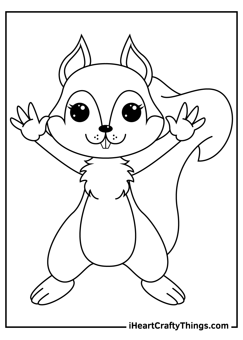 Squirrel Coloring Pages