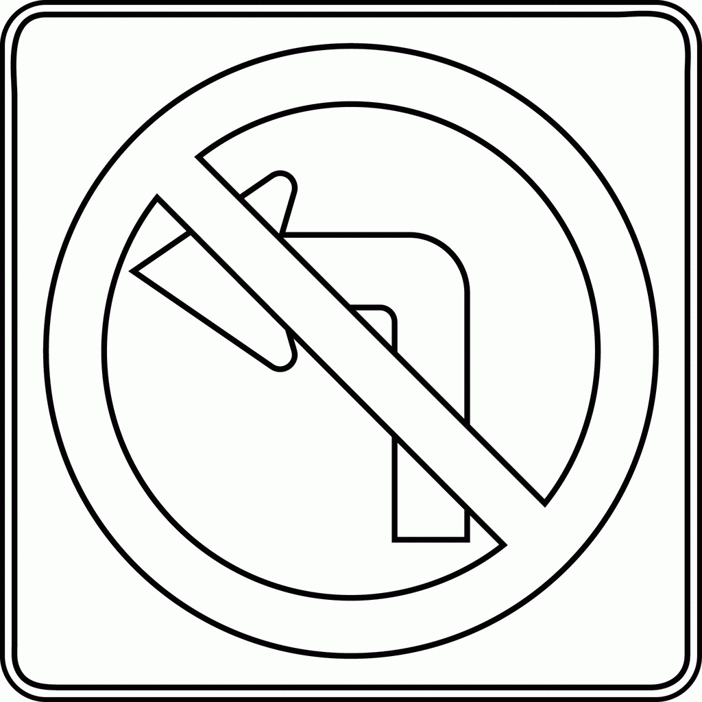 Printable Stop Sign Coloring Page Coloring Home
