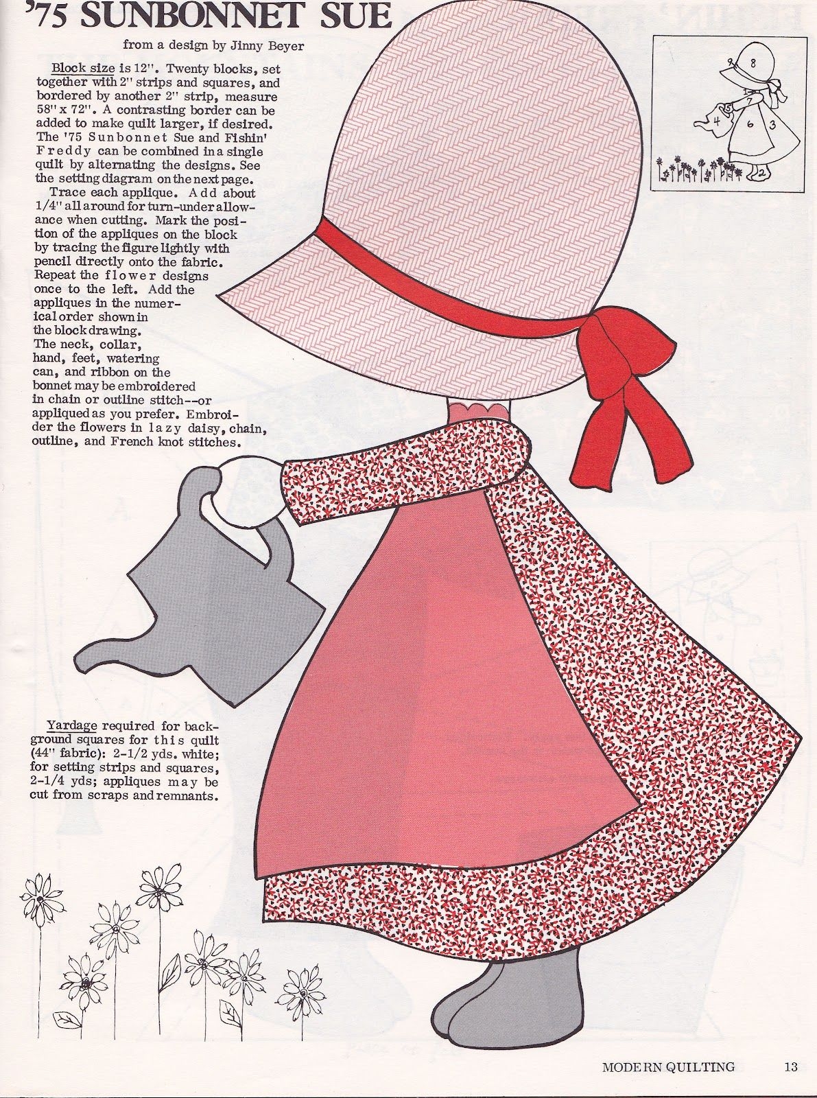Printable Sunbonnet Sue Template Francesco Printable