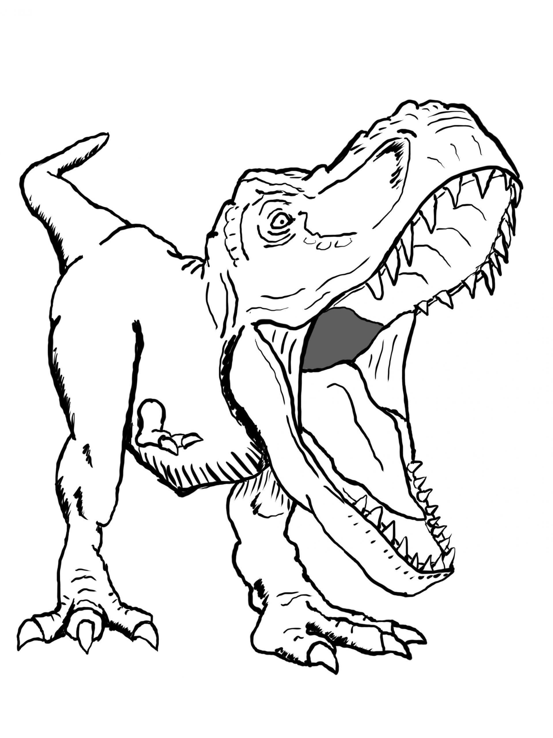 Printable T Rex Coloring Pages