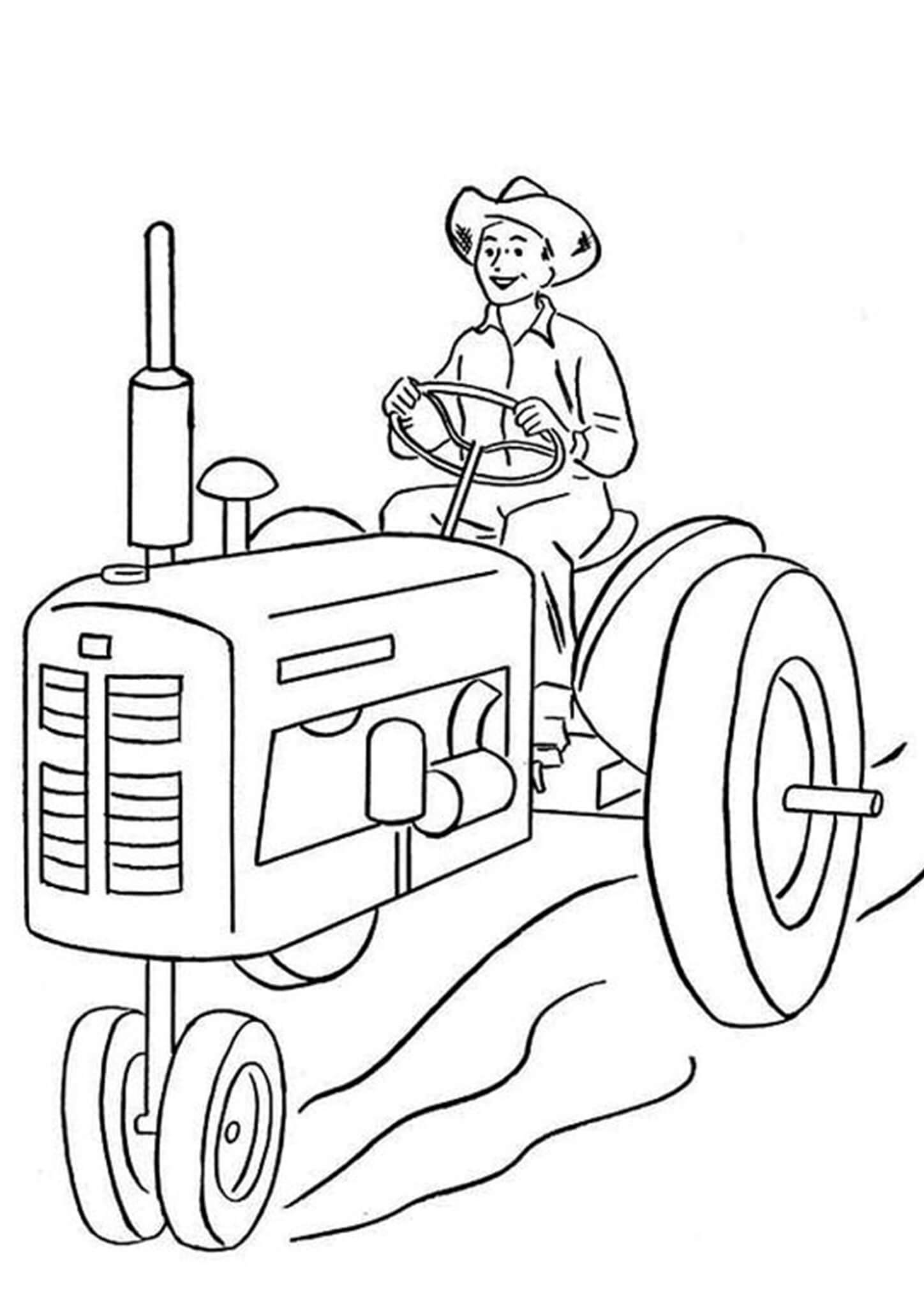 Tractor Coloring Page