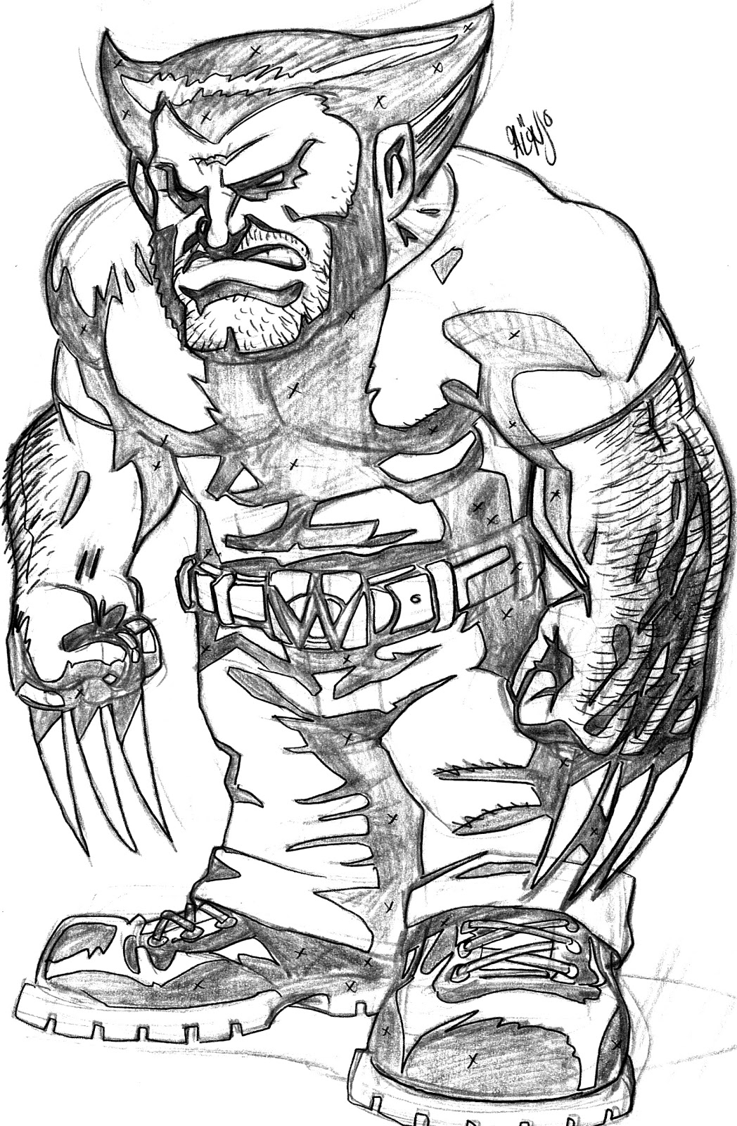 Printable Wolverine Coloring Pages For Kids