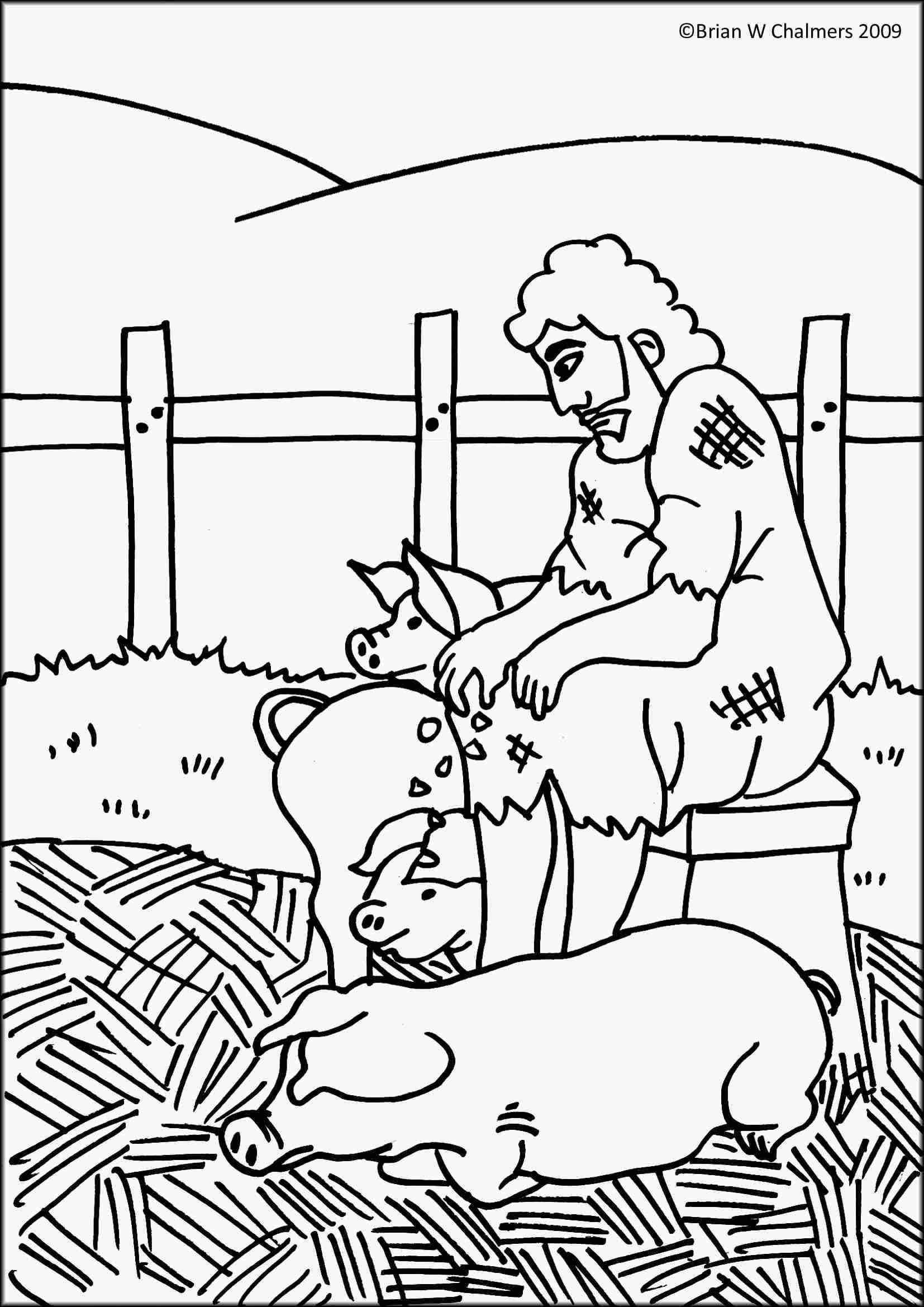 The Prodigal Son Coloring Page