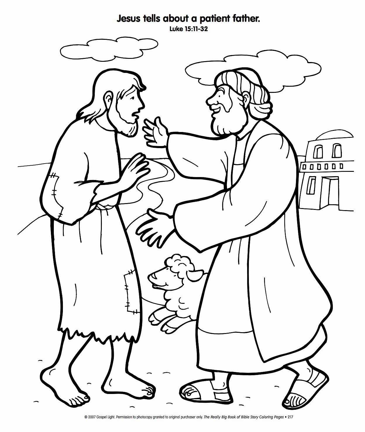 Prodigal Son Coloring Sheet Printable Coloring Pages