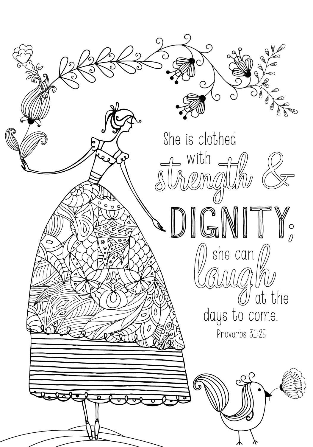 Proverbs Bible Coloring Page Sketch Coloring Page