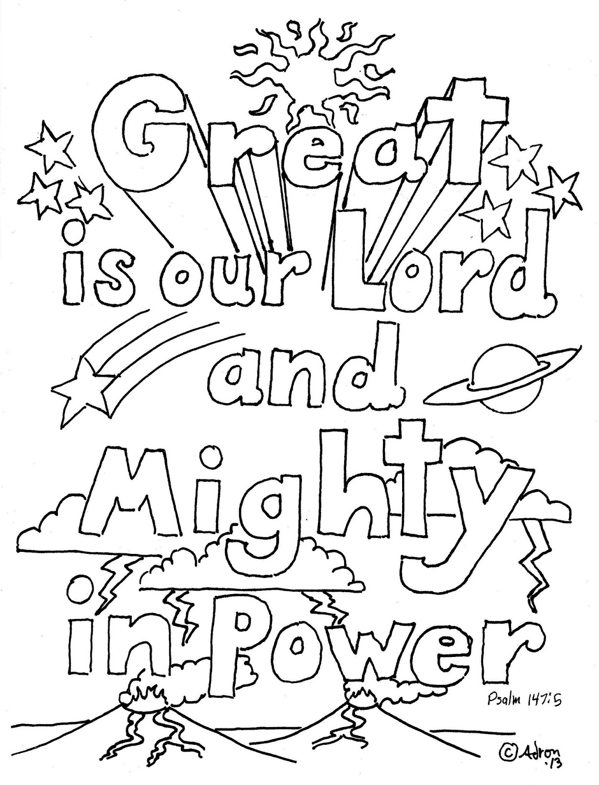 Psalms Coloring Pages
