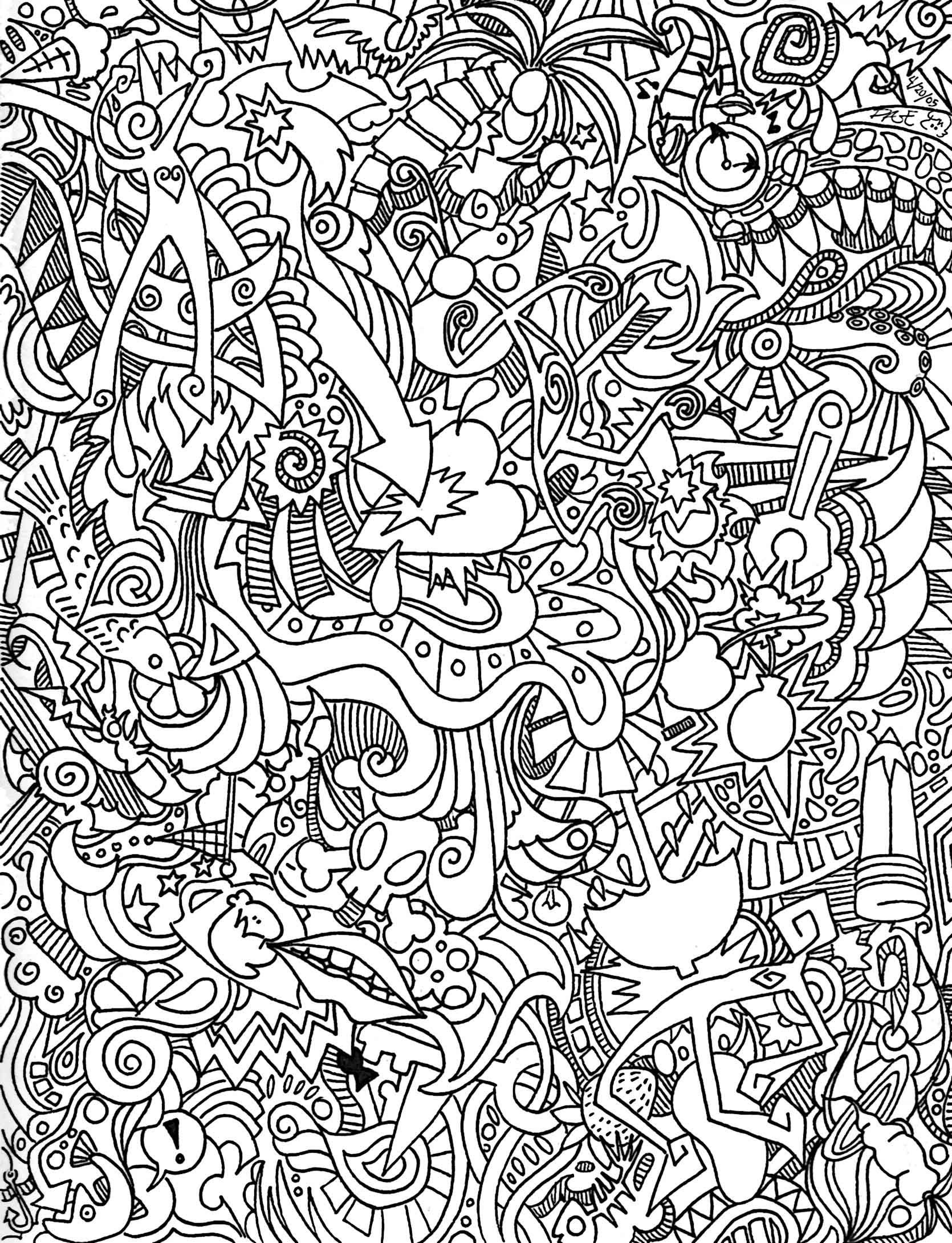 Psychedelic Coloring Pages To Download And Print For Free Adult Free Printable Trippy