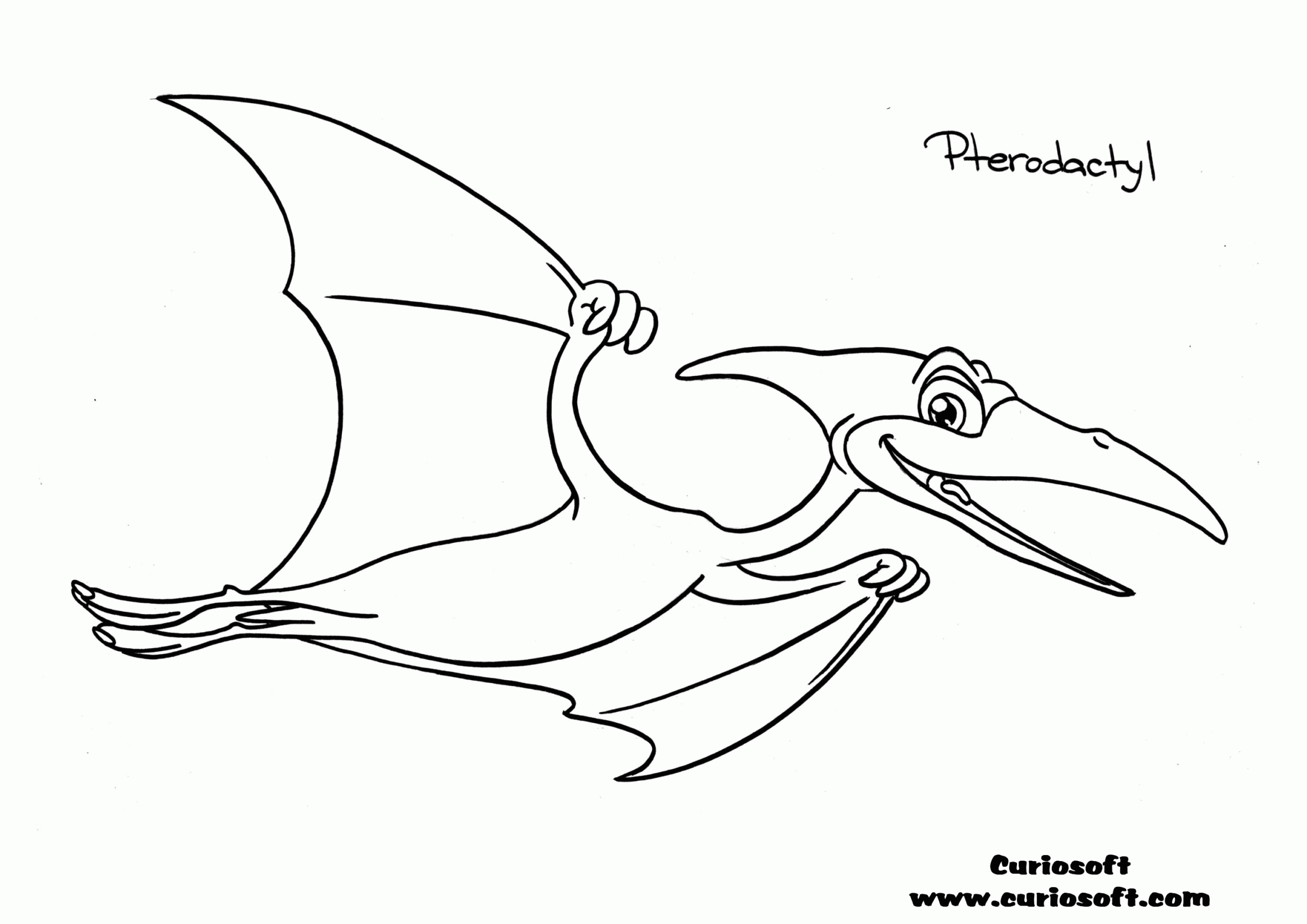 Pterodactyl Coloring Pages Dinosaurs Pictures And Facts Coloring Home