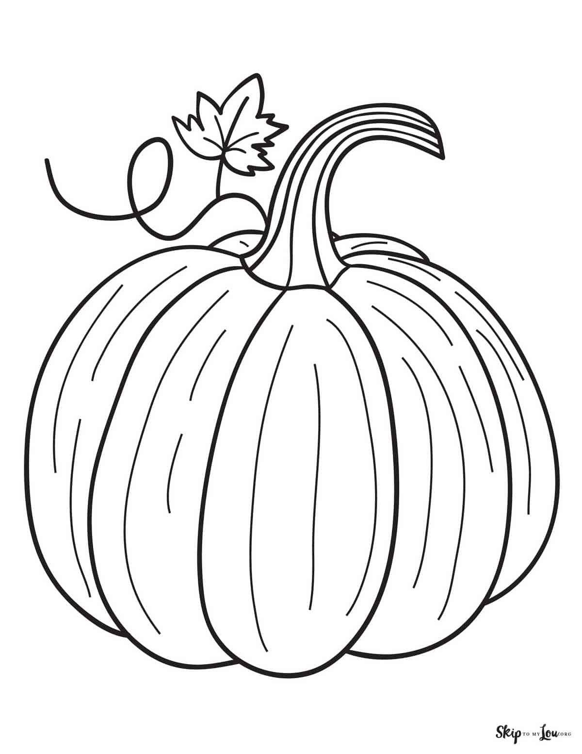 Pumpkin Color Realistic Coloring Pages