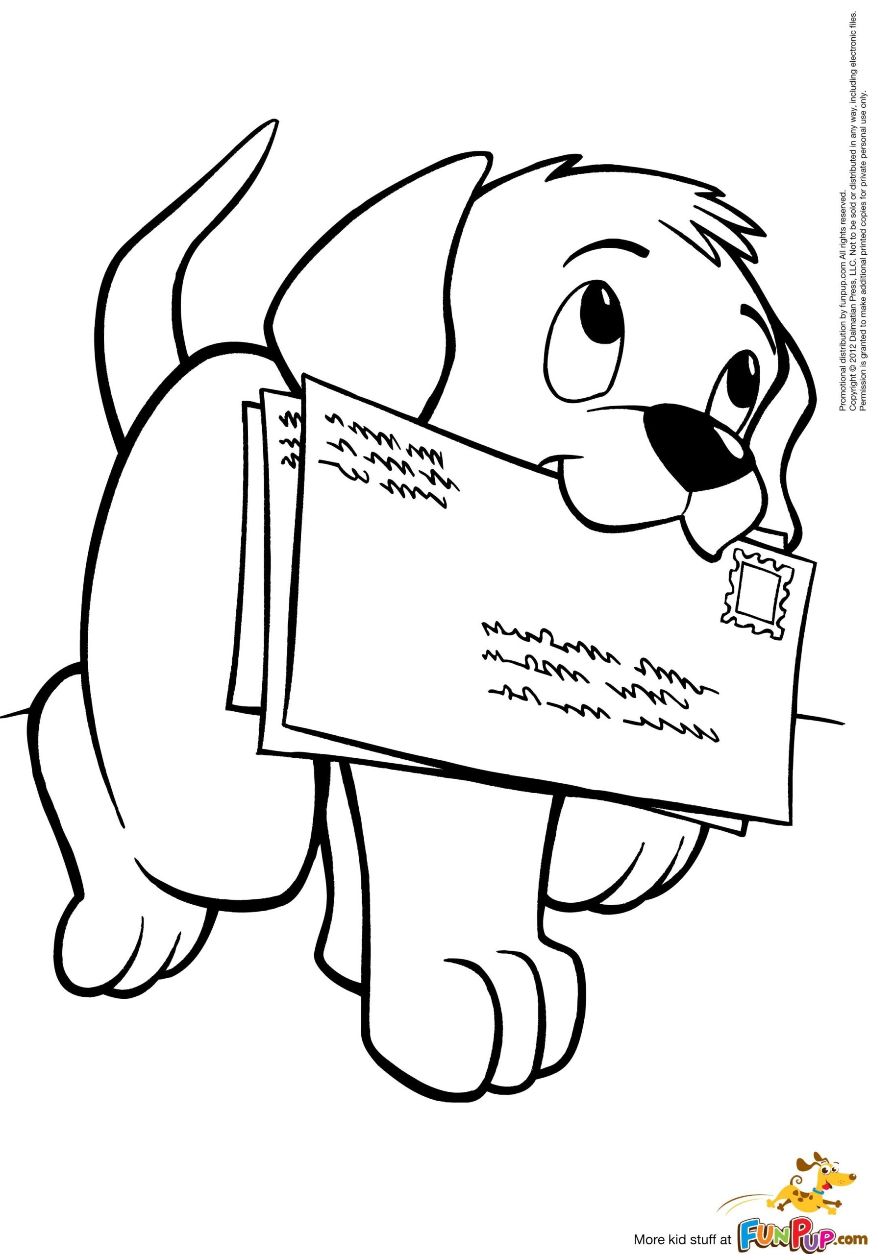 Cute Dog Coloring Pages