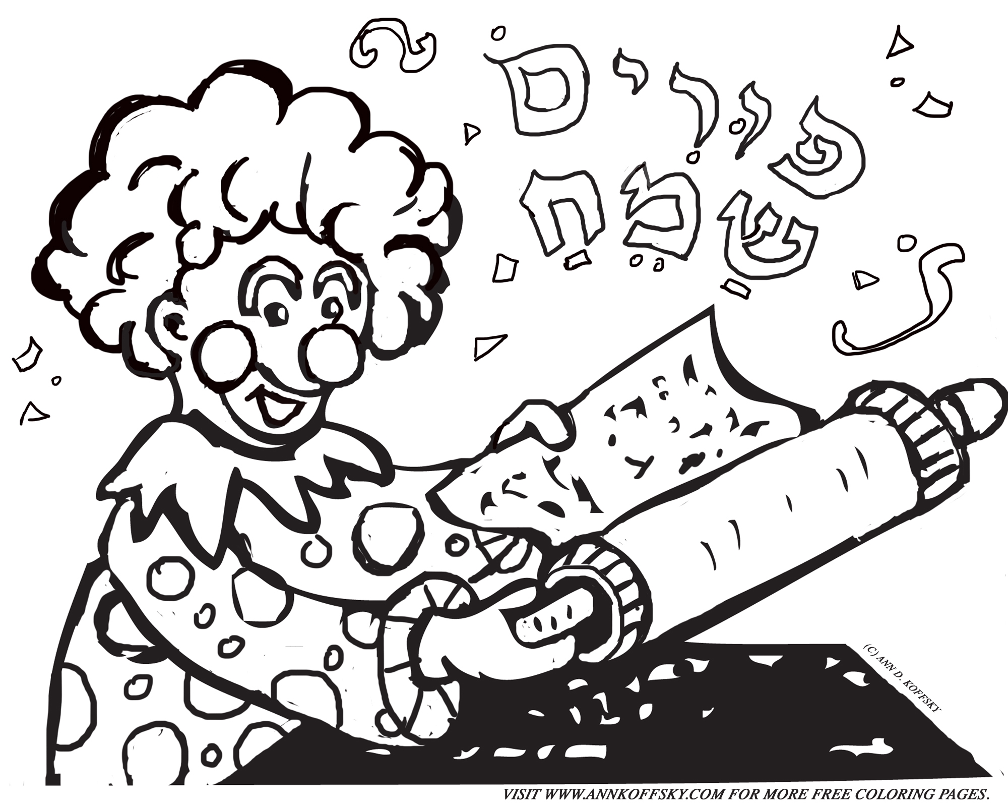 Purim Coloring Pages To Download And Print For Free