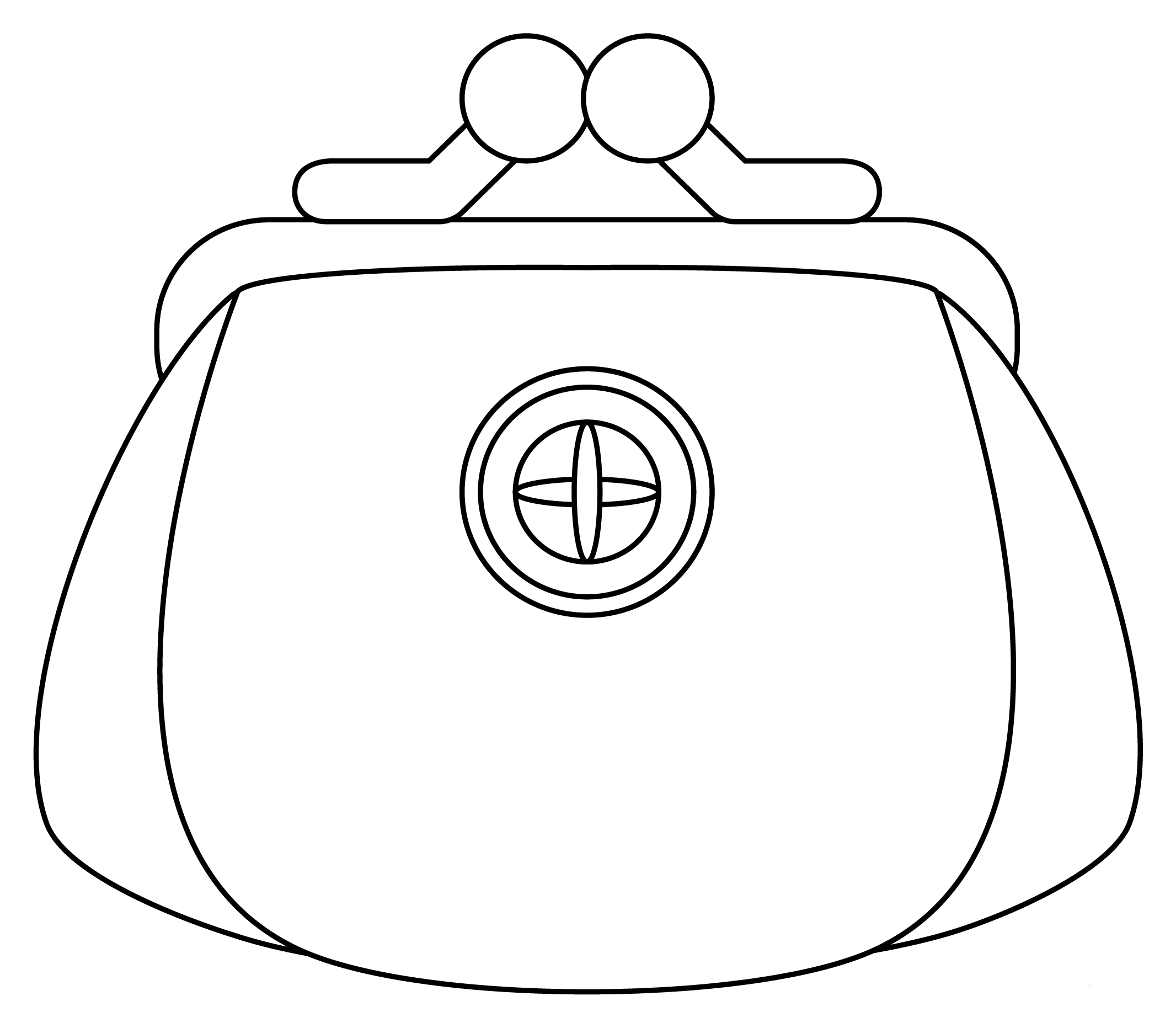 Purse Coloring Pages Printable Sketch Coloring Page