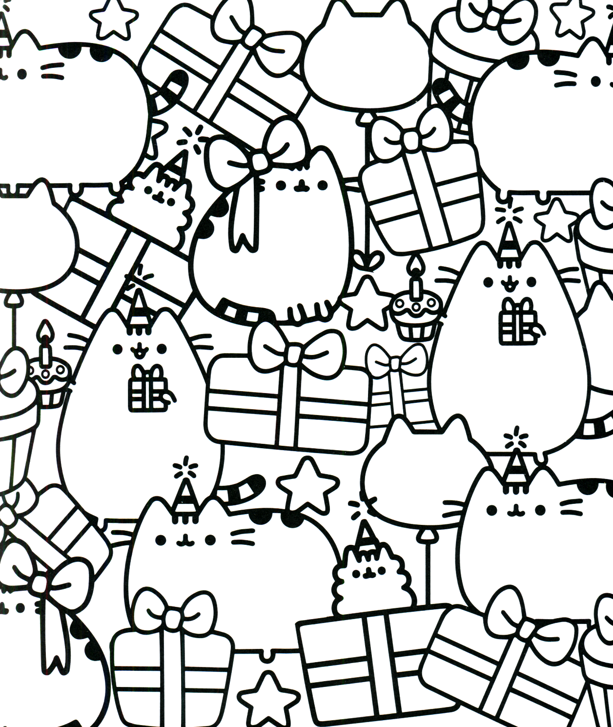 Pusheen Coloring Book Pusheen Pusheen The Cat Dibujos Faciles Para Dibujar P Ginas Para