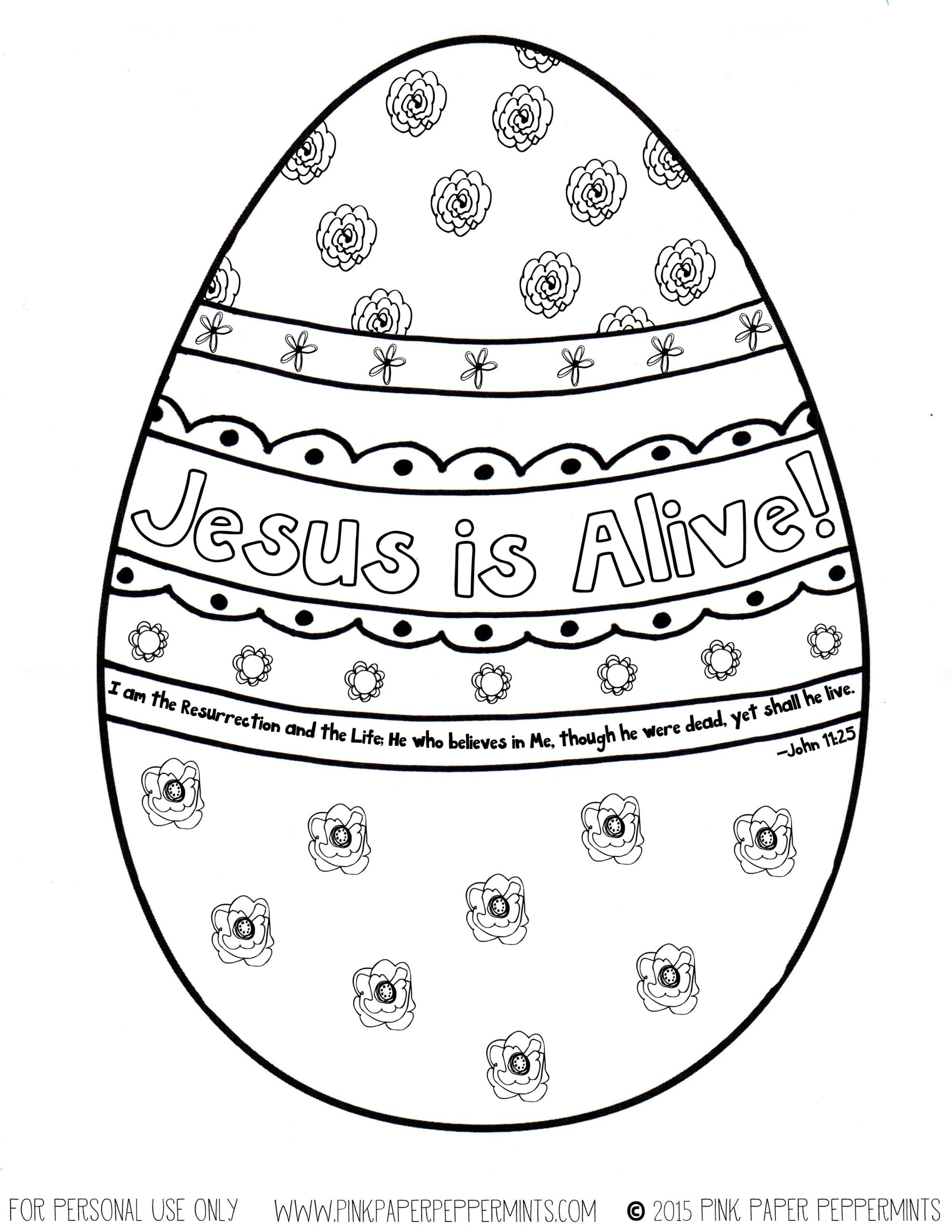 Christian Easter Coloring Pages