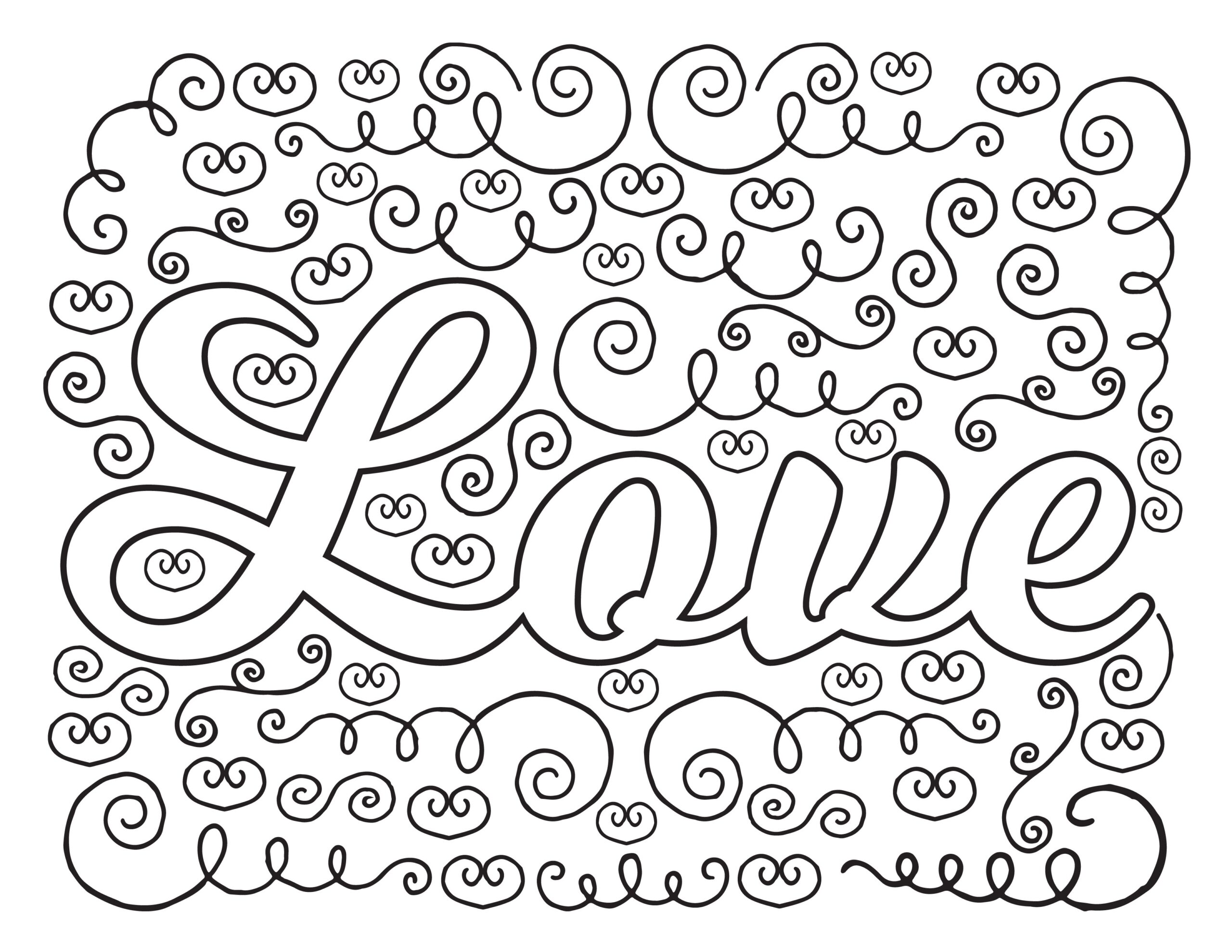 Love Quotes Coloring Pages