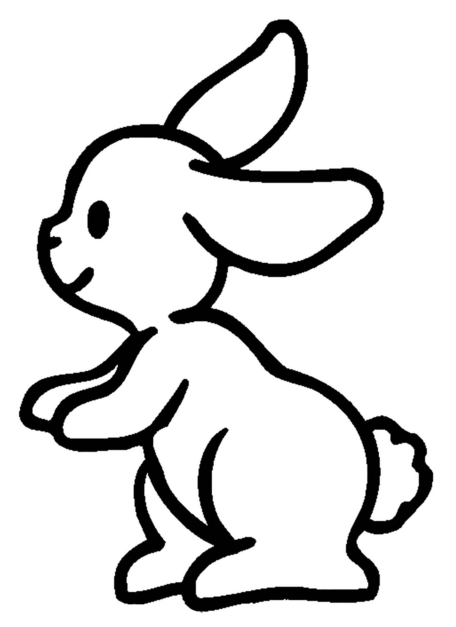 Rabbit Coloring Page For Kids Rabbit Bunny Coloring Pages For Kids