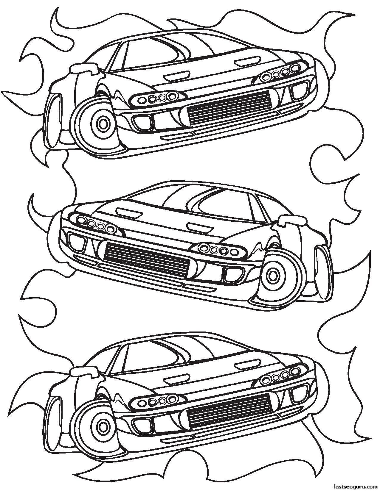 Race Car Coloring Pages To Print At GetDrawings Free Download