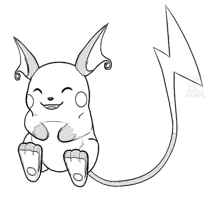 Raichu Coloring Pages Free Printable Coloring Pages For Kids