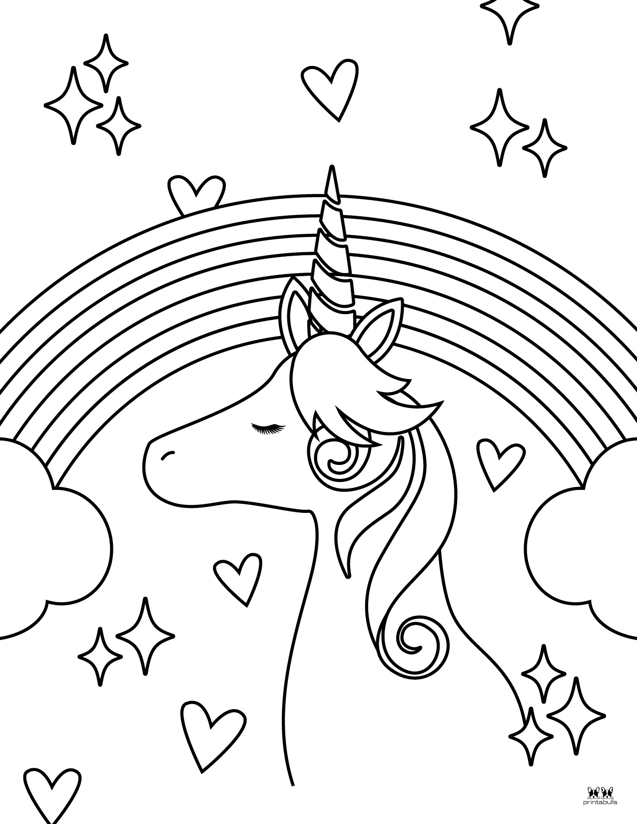 Rainbow Coloring Page