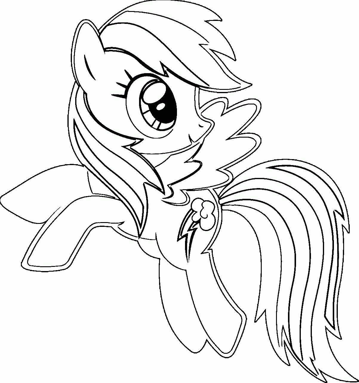 Rainbow Dash Coloring Page 371 Wecoloringpage Coloring Home