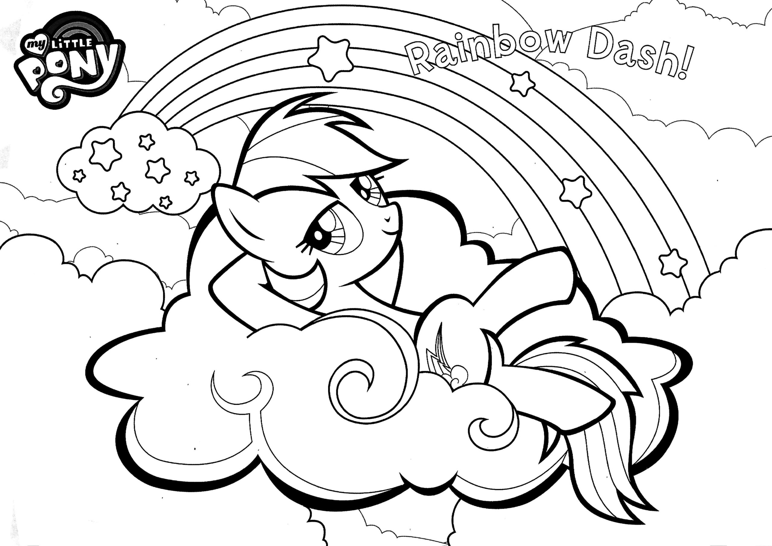Rainbow Dash Coloring Page My Little Pony My Little Pony Coloring My Little Pony Printable