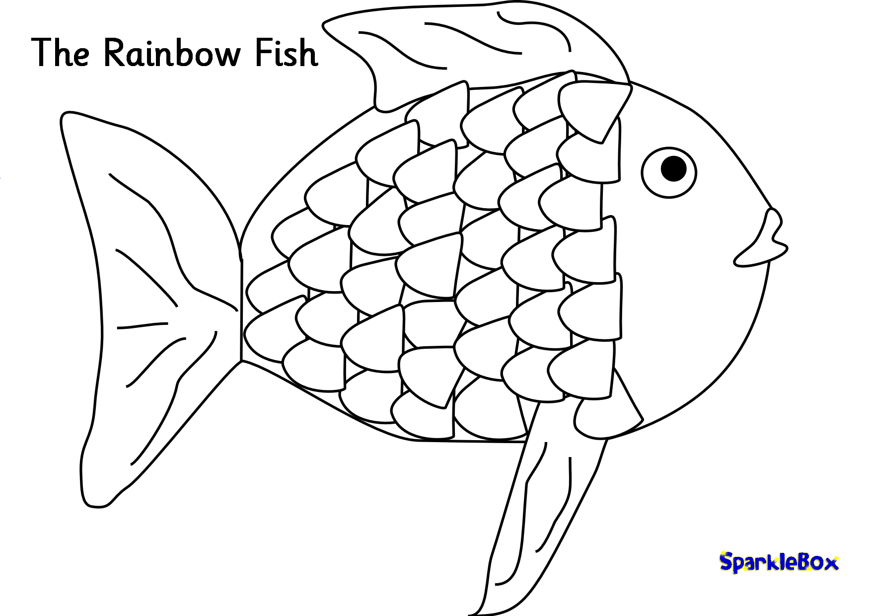 Rainbow Fish Coloring Pages Books 100 FREE And Printable