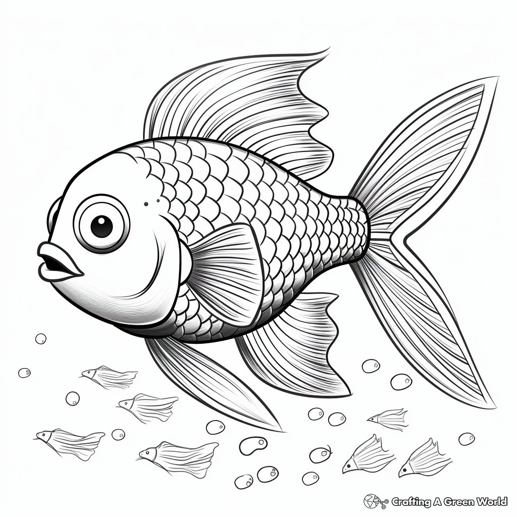 Rainbow Fish Coloring Pages Free Printable