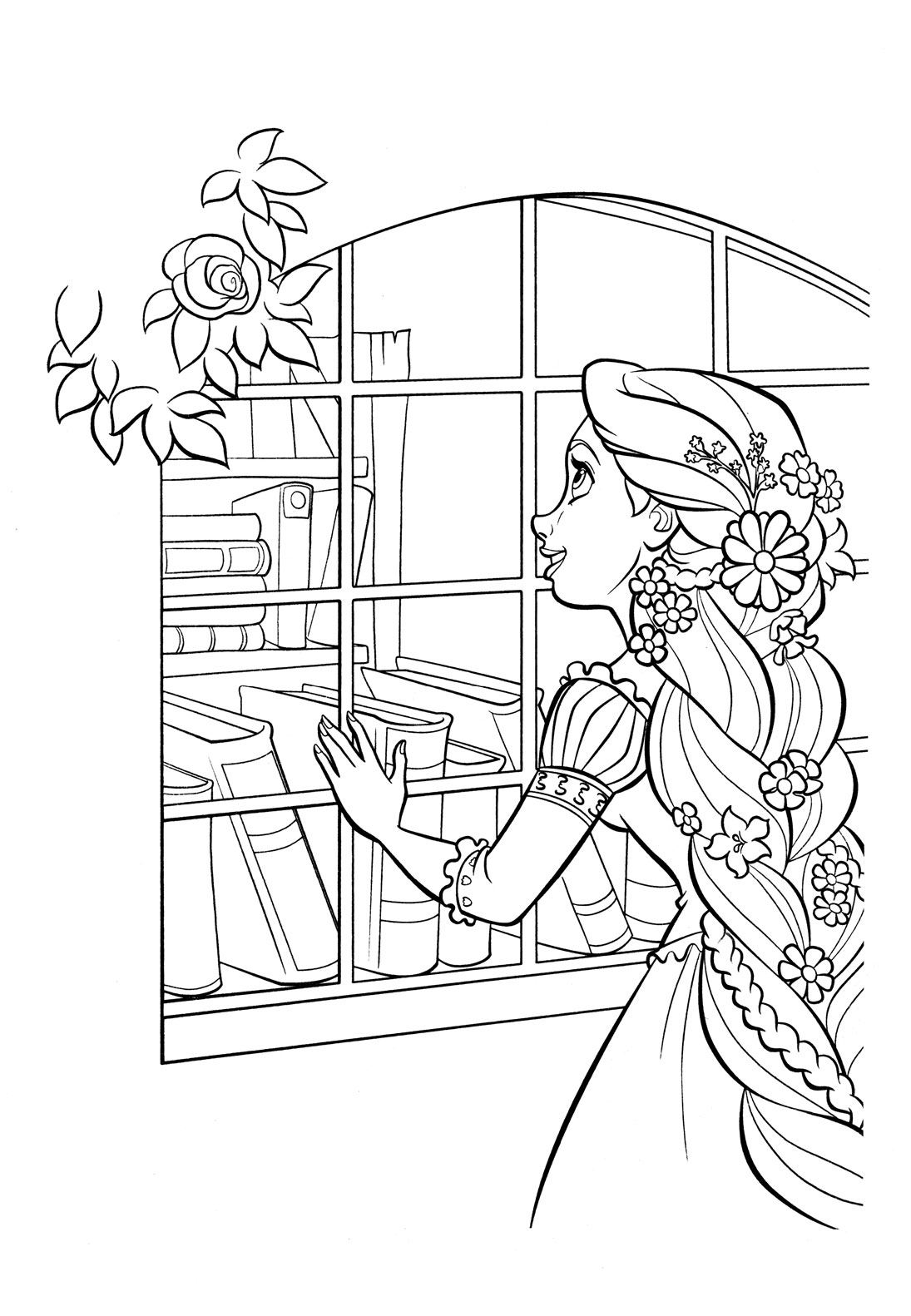 Rapunzel Printable Coloring Pages Customize And Print