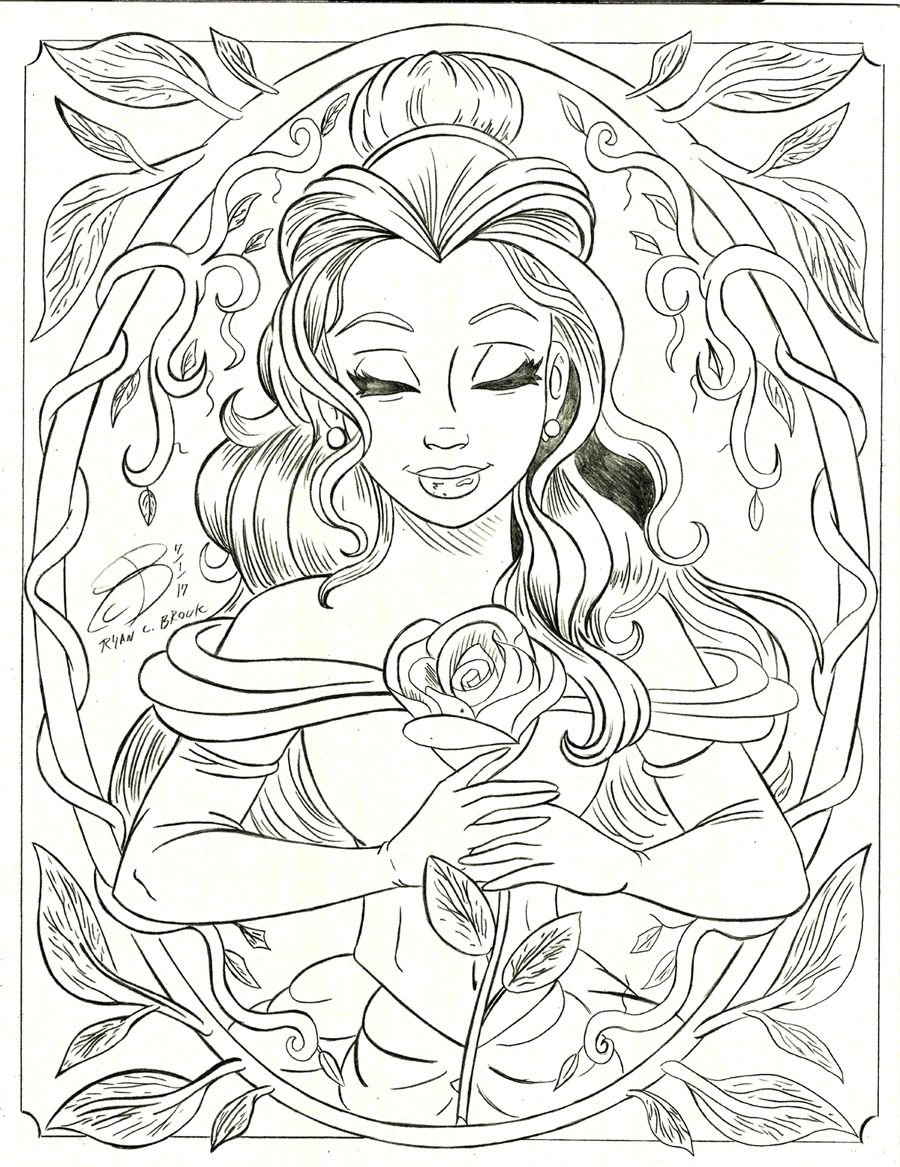 RCBrock Here Morning Internet I Went Ahead And Made A New Drawing Of Belle From Disney S Be