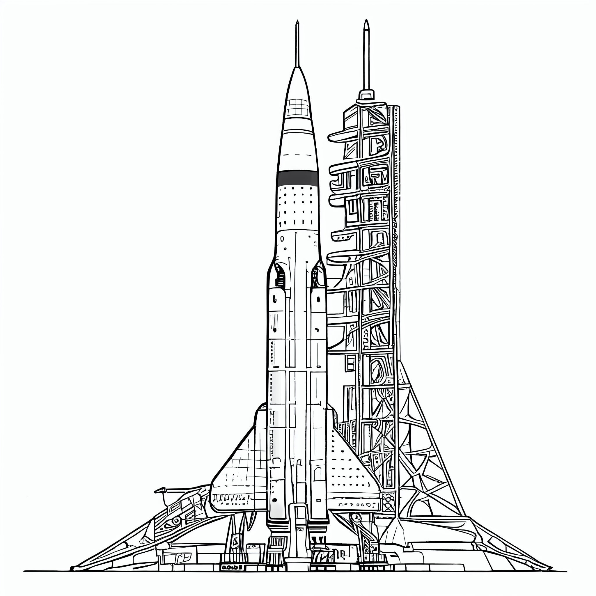 Ready For Launch 20 NASA Rocket Coloring Pages For Kids And Adults Instant Download For
