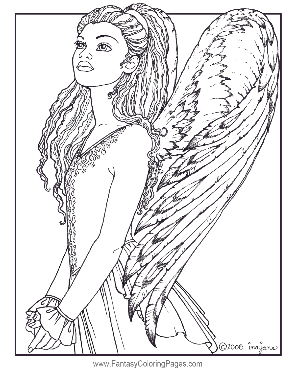 Realistic Angel Coloring Pages At GetColorings Free Printable Colorings Pages To Print And