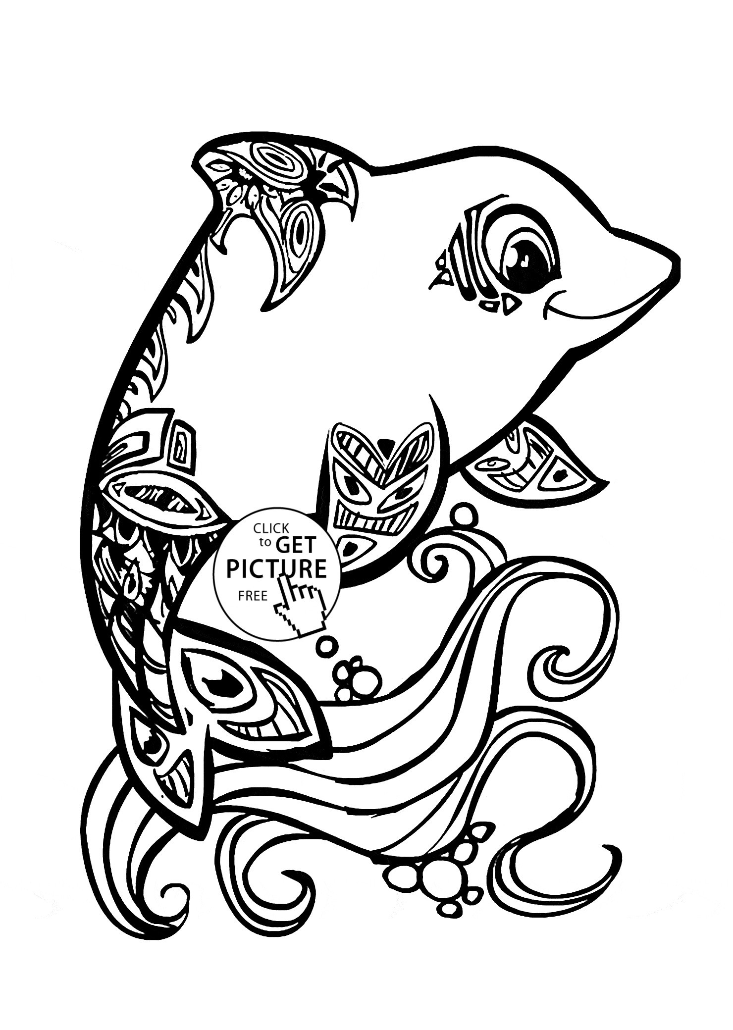 Realistic Dolphin Coloring Pages At GetColorings Free Printable Colorings Pages To Print