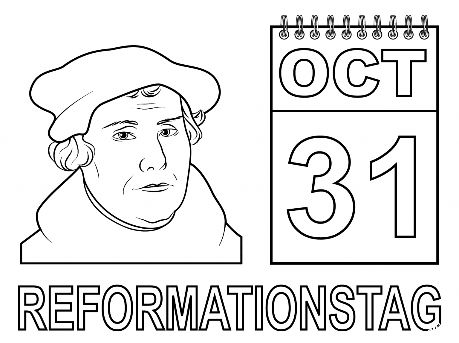 Reformation Coloring Page