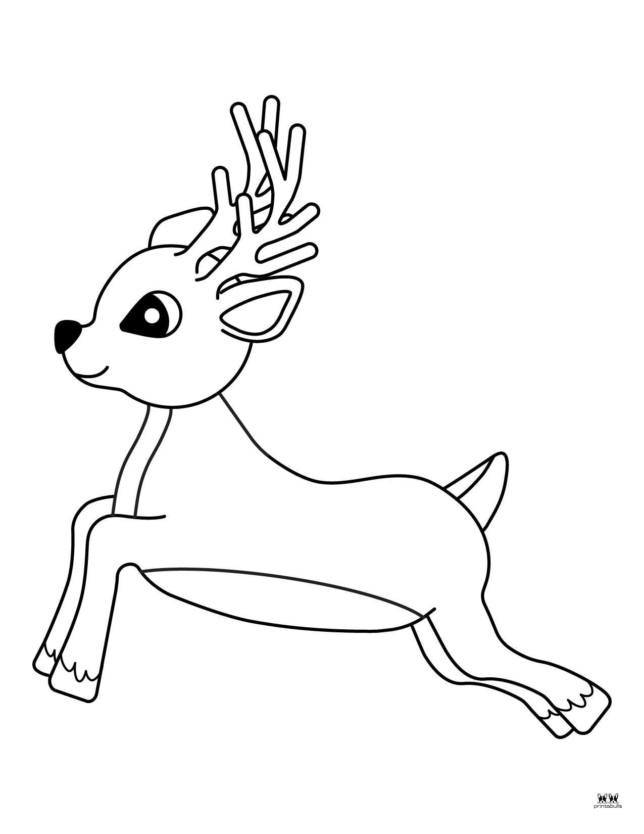 Reindeer Coloring Pages 30 FREE Printable Pages PrintaBulk