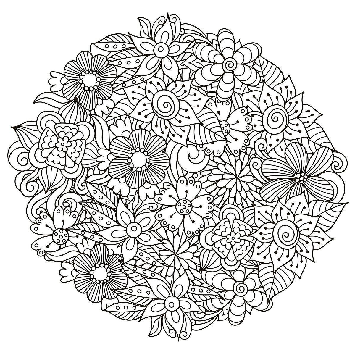 Relaxing Coloring Pages