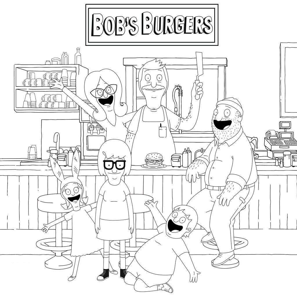 Restaurant Coloring Pages