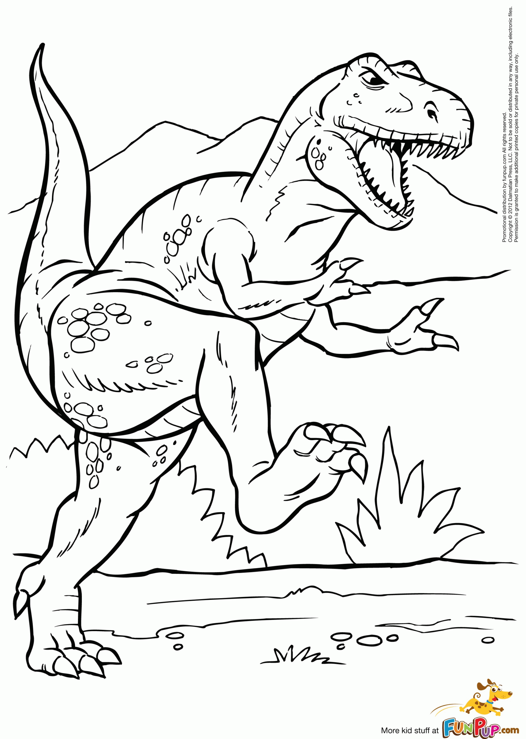 Trex Coloring Page