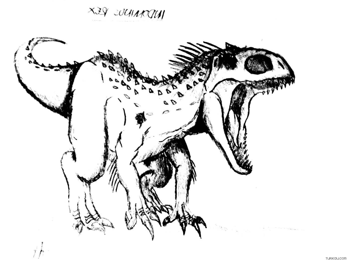 Indominus Rex Printable Coloring Page
