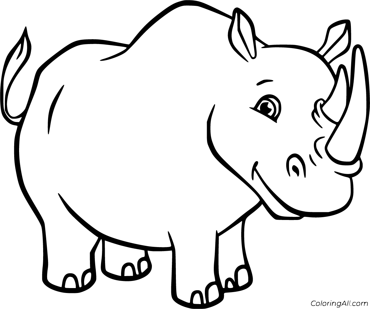 Rhino Coloring Pages 57 Free Printables ColoringAll