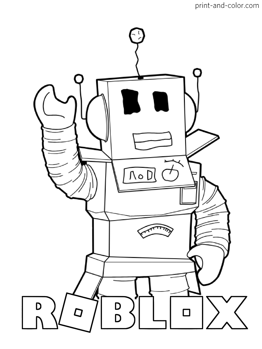 Roblox Coloring Pages Printable Customize And Print