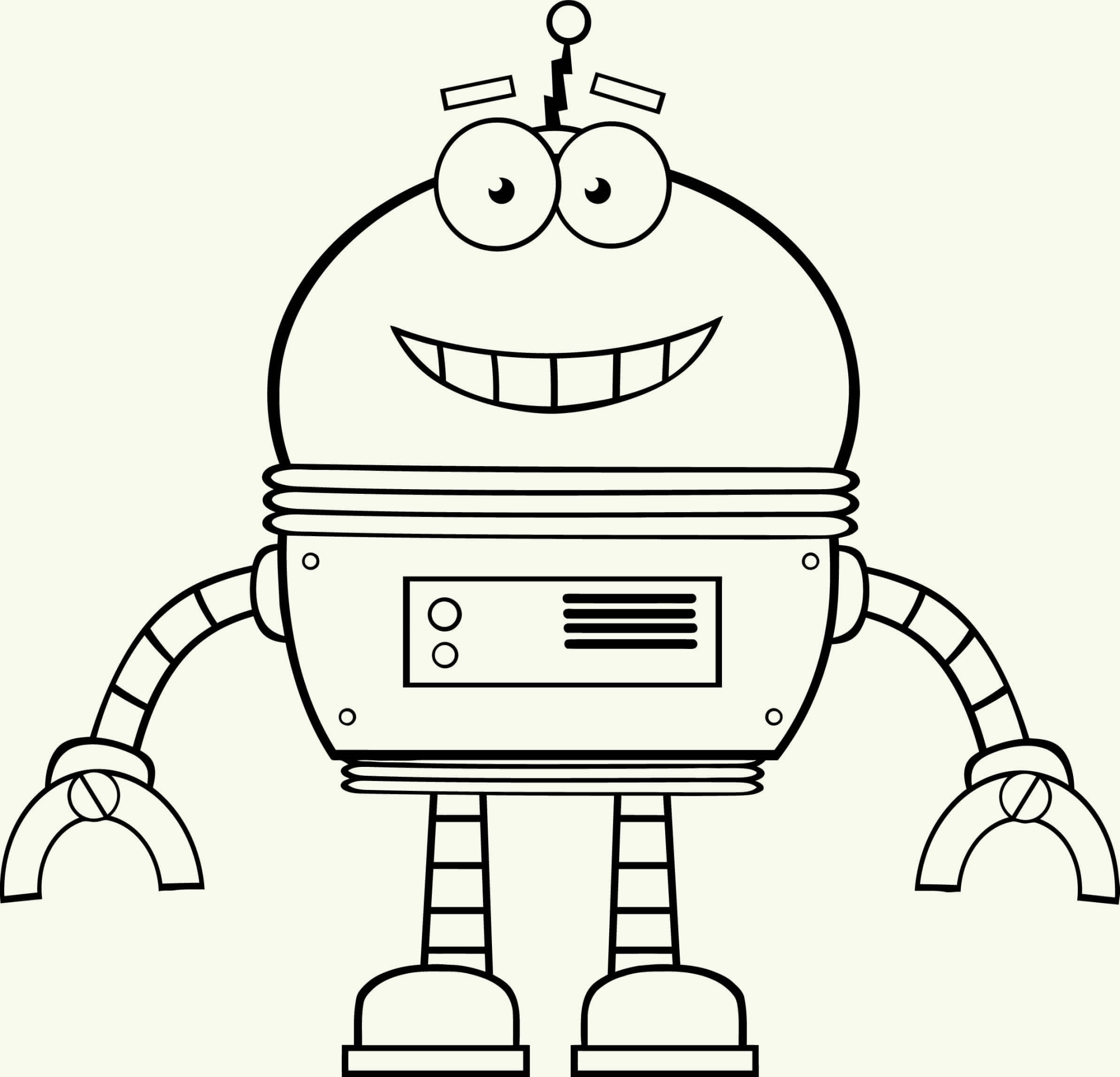 Robot Coloring Pages For Kids Coloring Pages