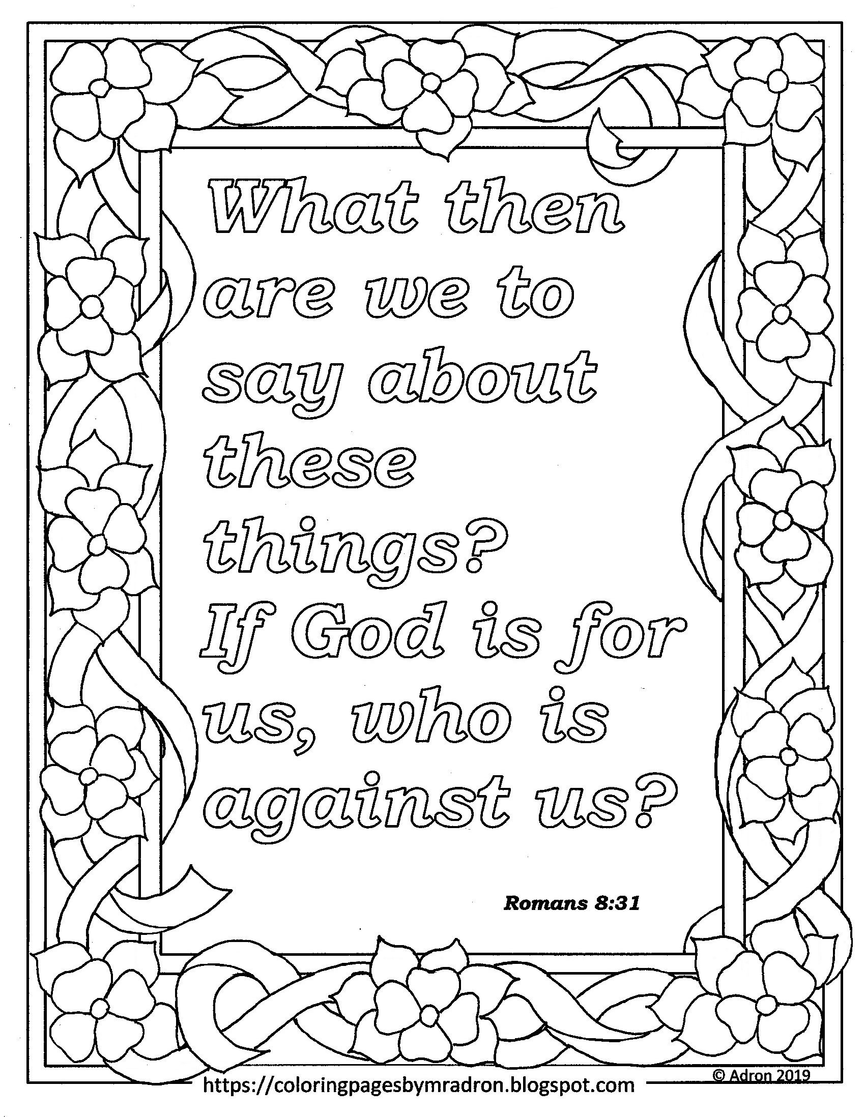 Romans 10 Coloring Page