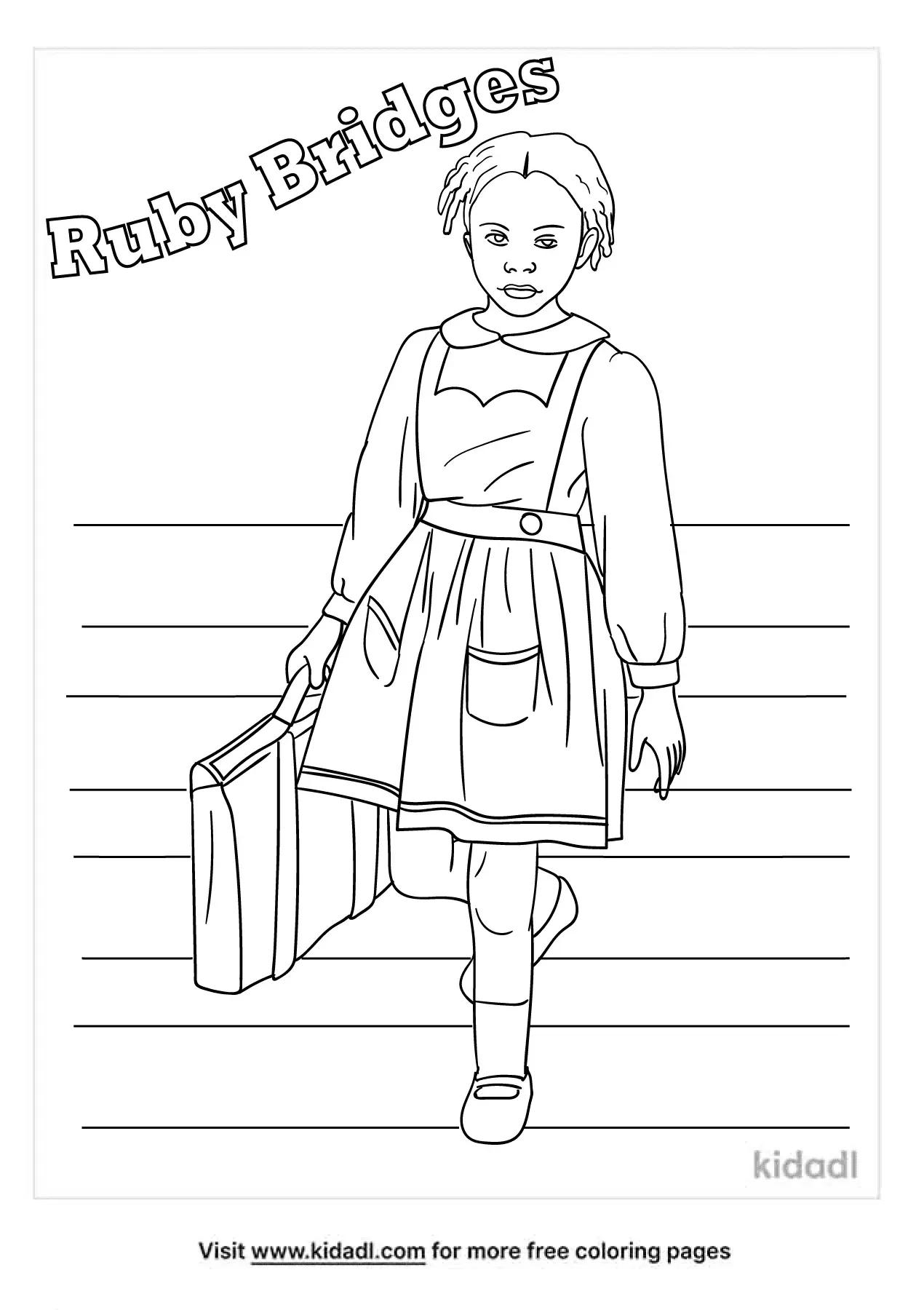 RUBY BRIDGES COLORING PAGE Black History Month Projects 48 OFF