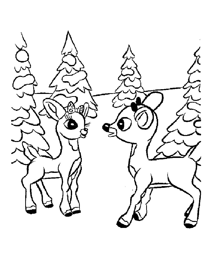 Rudolph Coloring Pages