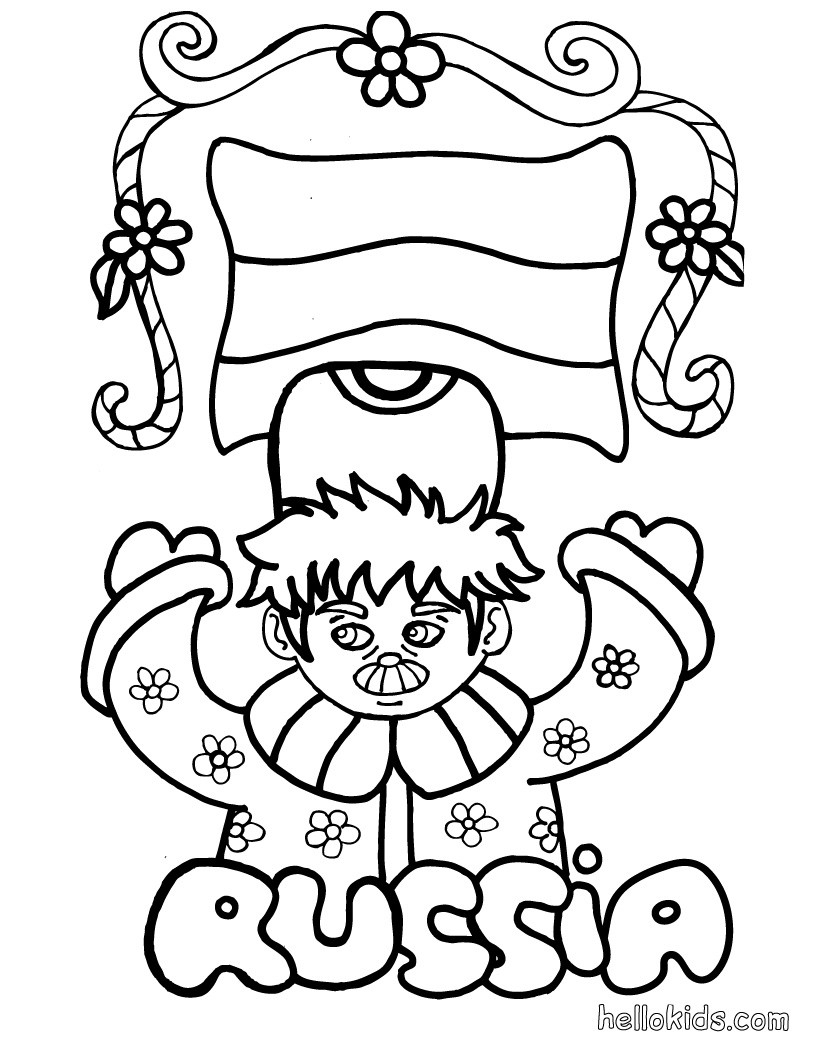 Russia Coloring Pages Hellokids