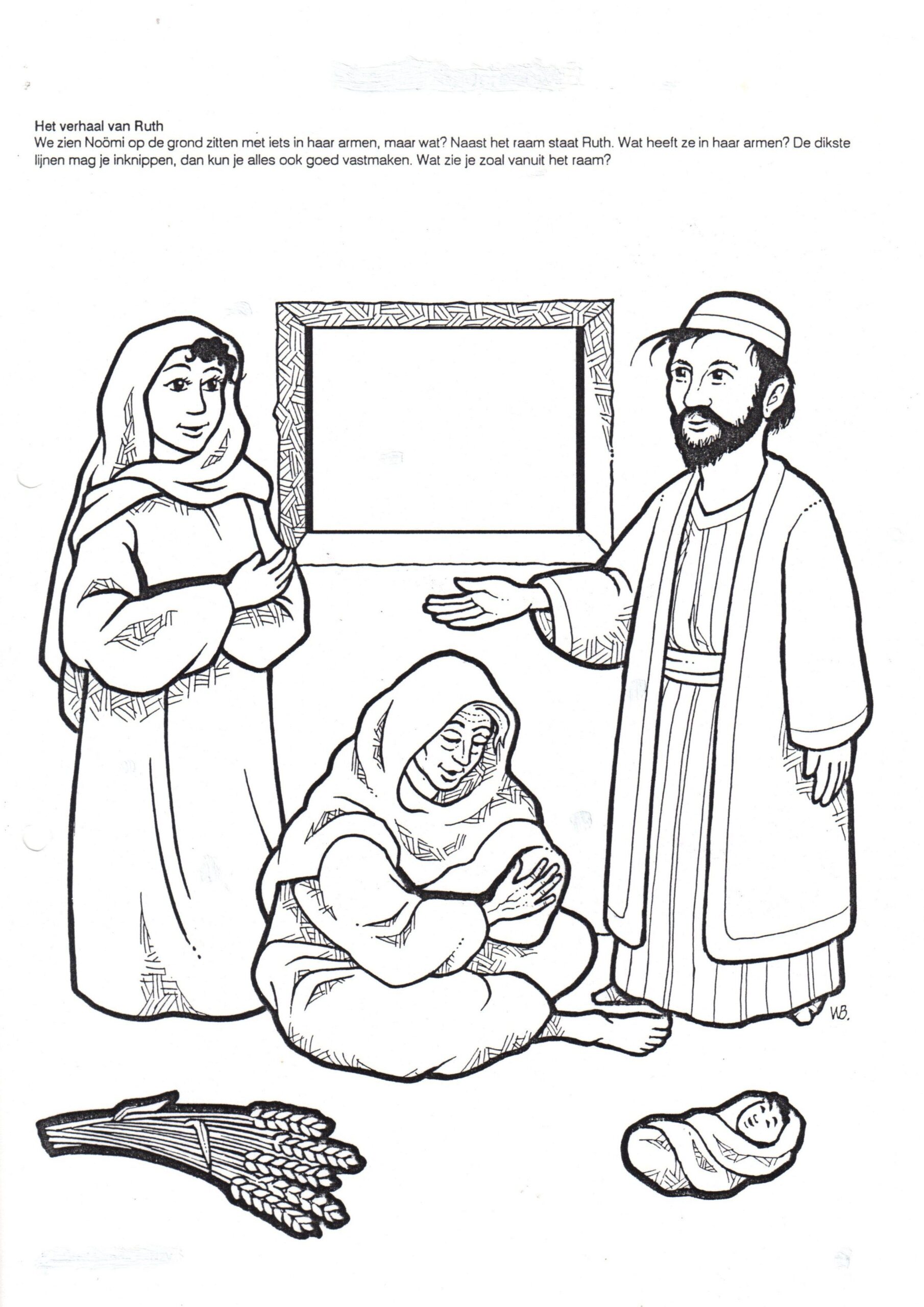 Ruth And Naomi Color Sheet Ryan Fritz S Coloring Pages